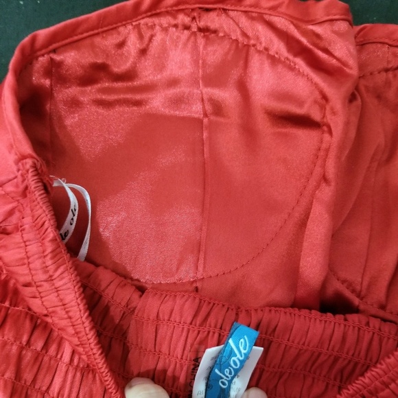 RED Corset Top with Elastic Back, Size S/M - Picture 3 of 3